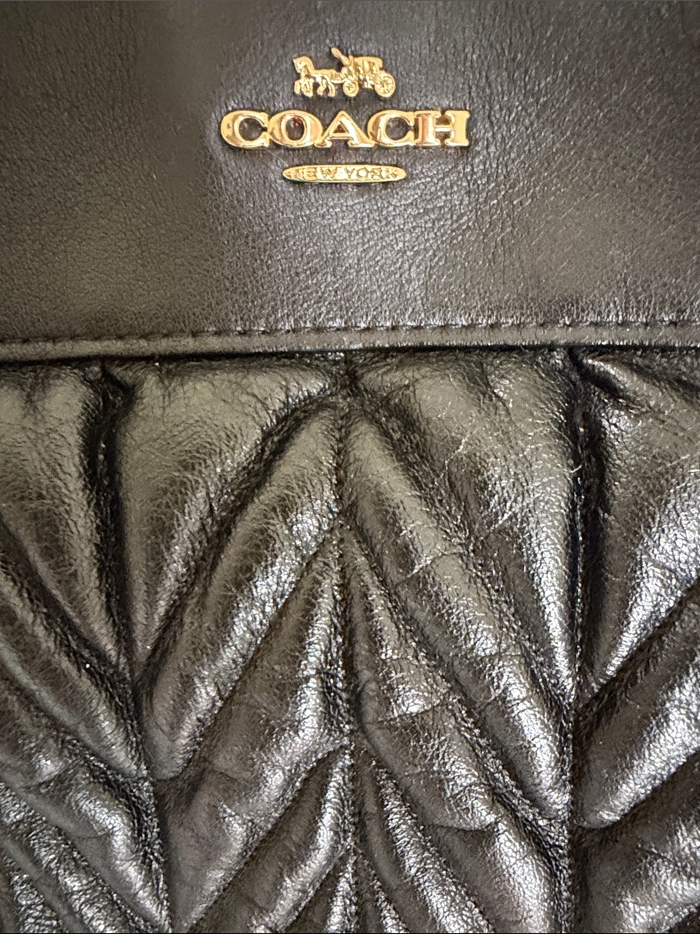 EUC | Coach Lexy Black Quilted Leather Shoulder bag - Picture 10 of 12